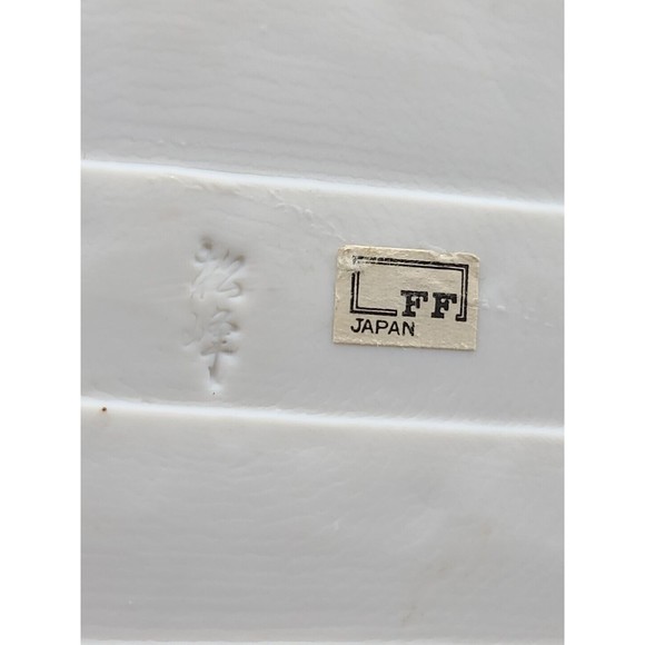 Fitz & Floyd Japan Square Trinket Basket Blue and White With Flowers Handle - Picture 11 of 13